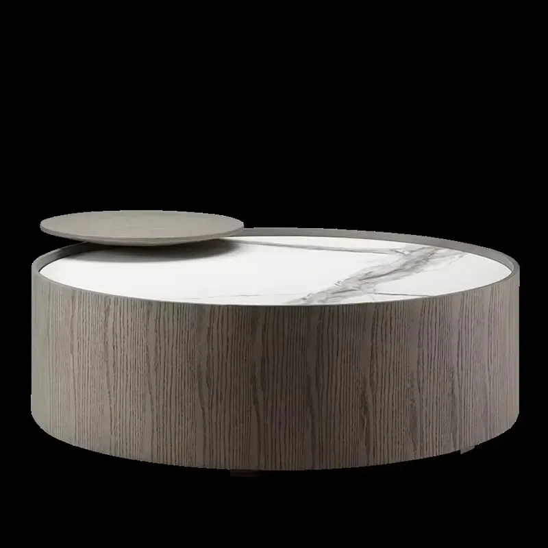 Modern Minimalist Italian Slate Coffee Table Living Room Furniture Simple Design Durable Stone Top Center Table for Home