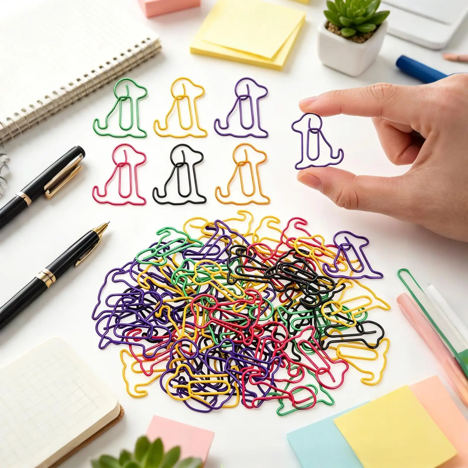 

Dog Shaped Paper Clips 60 Pieces Dog File Sorting Office Filing Paperclips For Journalers Students Teachers Professionals