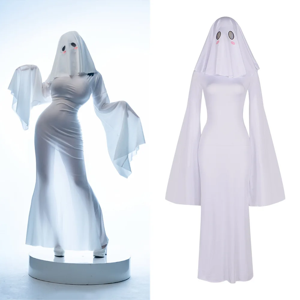 Schattig Ghost Girl Cosplay Dr Dames Halloween Stage Performance Kostuum Chinese fabrikant Winterseizoen Faionable...