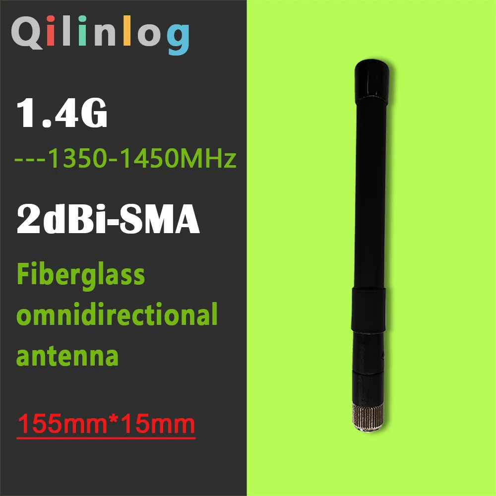 Omni Fiberglass Antena, Link de Vídeo Digital, 800MHz, 1.4GHz, Full HD, Robô UAV aplicável e IOT