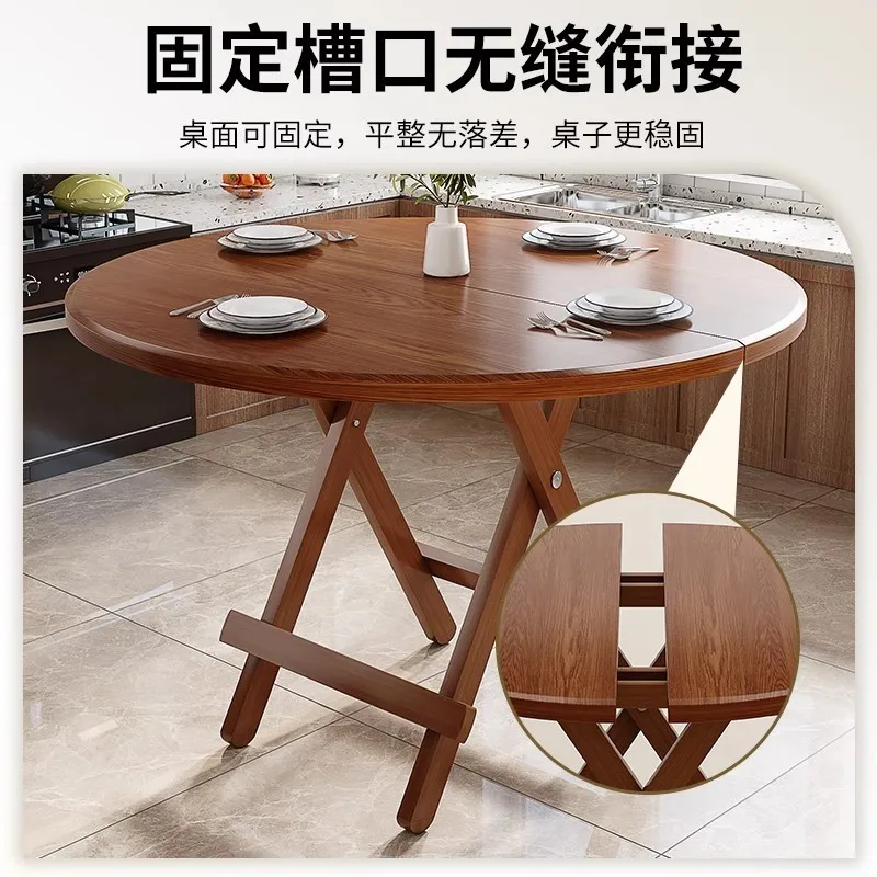 Nanzhu folding table, small apartment modern simple portable outdoor balcony dining table