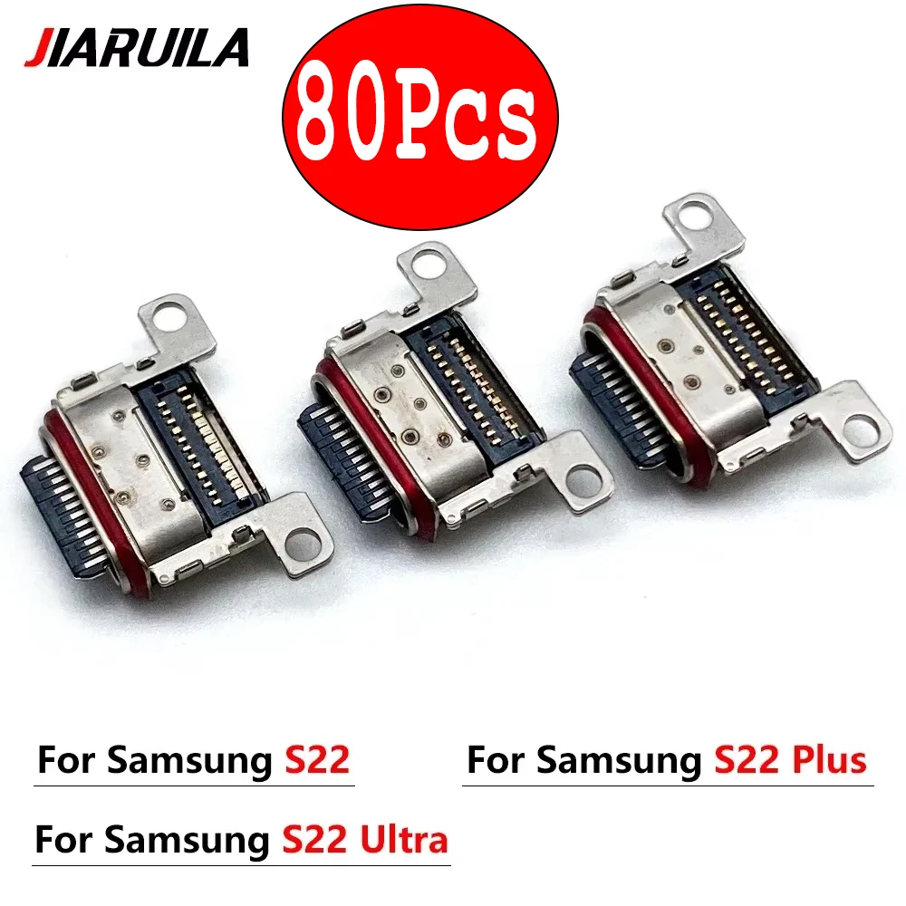 

80 шт., для Samsung S22 S21 Plus S20 S23 Ultra S10 S8 S9 S7 S6 Edge S3 Зарядное устройство Micro Usb Порт зарядки Док-станция Разъем Джек Разъем