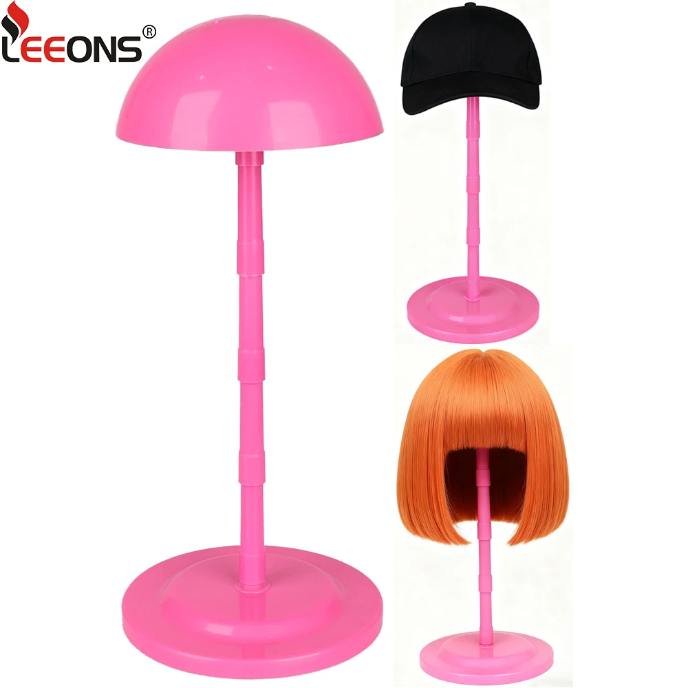 

Пластиковая подставка для парика Портативная регулируемая шляпа для парика Черный Розовый Белый Пластиковая подставка для головы парика Держатель для парика Шляпы Стайлинг Сушка Дисплей