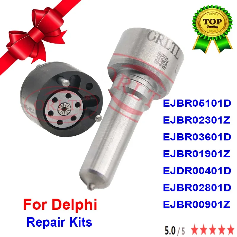 ORLTL Nozzle+Valve Repair Kits For DELPHI INJECTOR EJBR05101D EJBR02301Z EJBR03601D EJBR01901Z EJDR00401D EJBR02801D EJBR00901Z