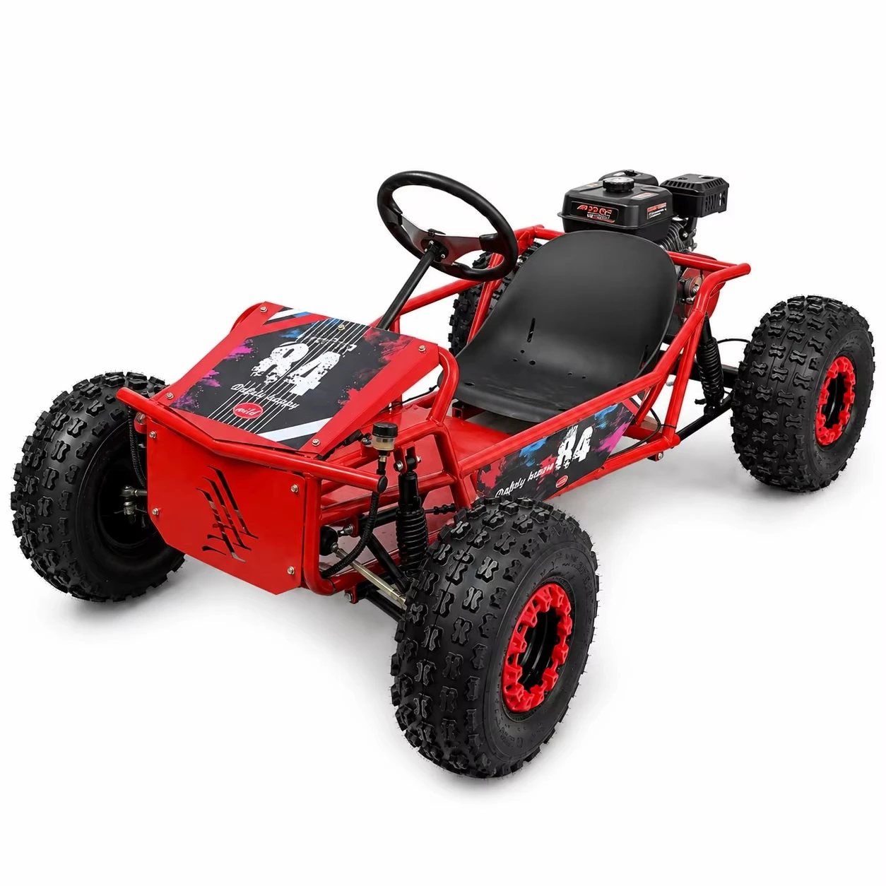 Outdoor 212cc 4 Stroke Go Kart Backyard Track Racing Adventure Fast Ride Go Kart