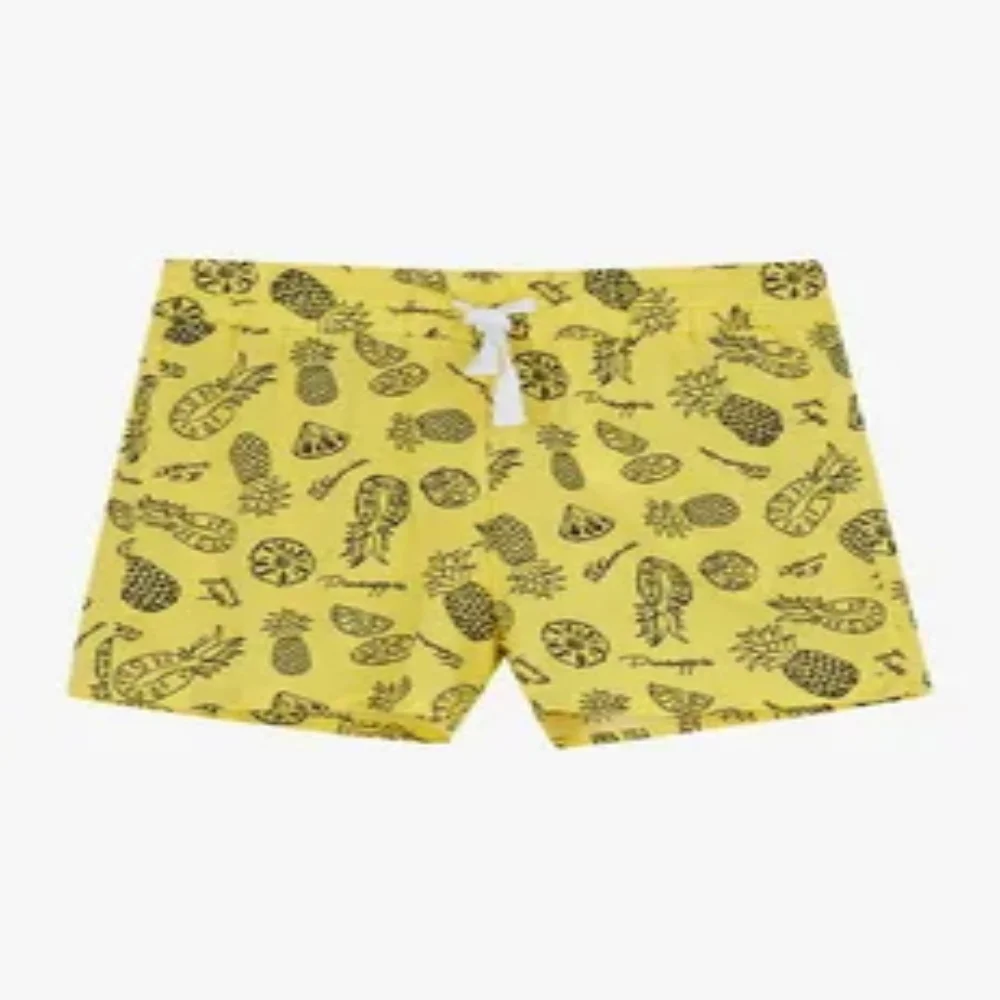2025 Men's 3D shell, conch and starfish printed beach shorts, fashionable swimwear shorts, quick-drying, stylish and breathable
