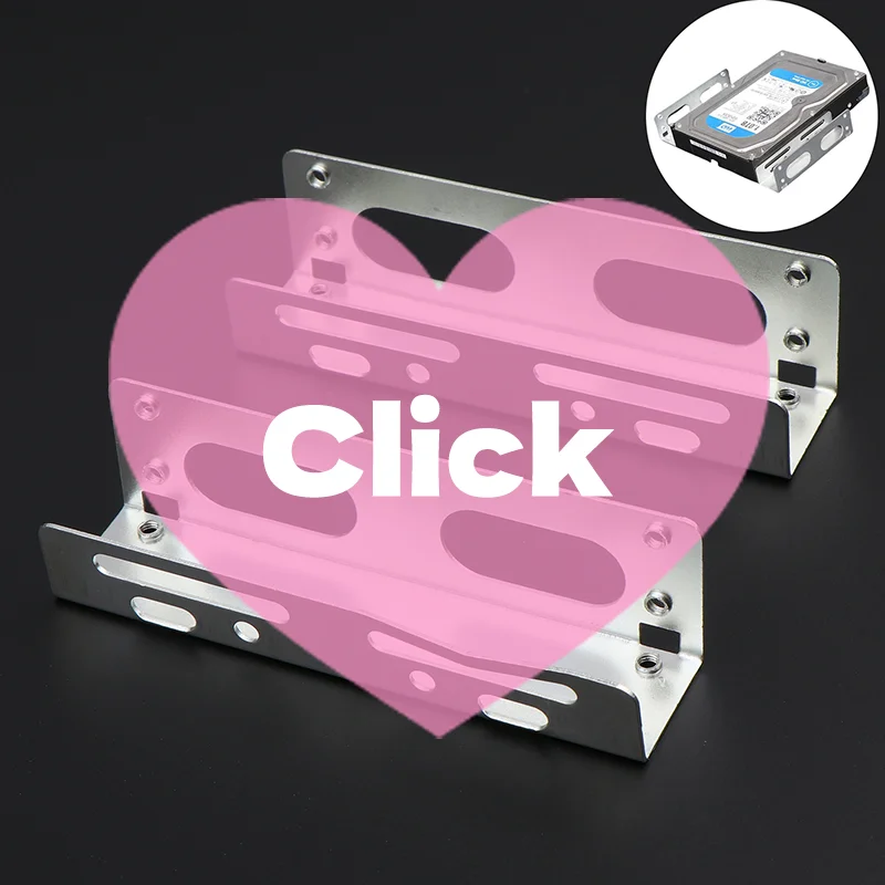 2PCS 3.5 To 5.25 Optical Drive Expansion Holder Hard Drive Rack Bracket Caddy Bay For SSD M.2 HDD Desktop Hard Drive Bracket
