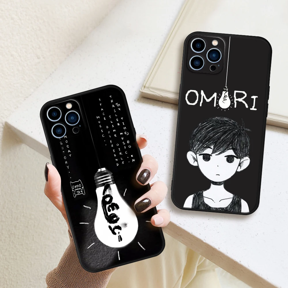 FOR iPhone12 Flame Hot Omori rpg game Phone Case FOR iPhone 11 12 iphone 13 Pro 8 7 Plus X 14 SE XR 11 12 Pro mini XS MAX Cover