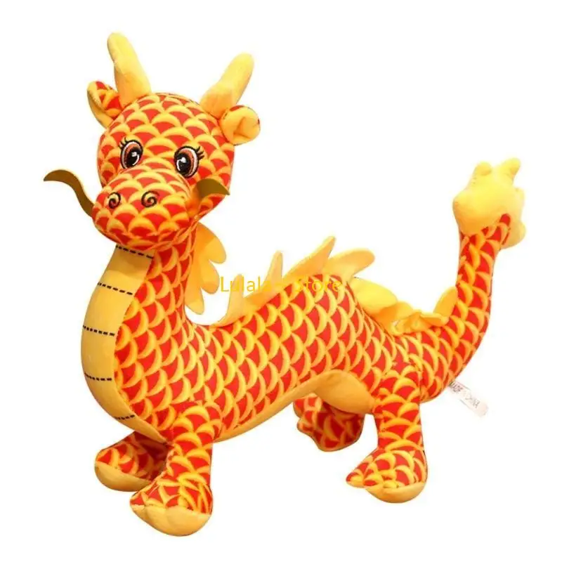 Y4QA Stuffed Animal Dragon Baby Plush Cuddly Toy Soft Plushies Doll Birthday Gift for Kids Boys Girls Home Decorations