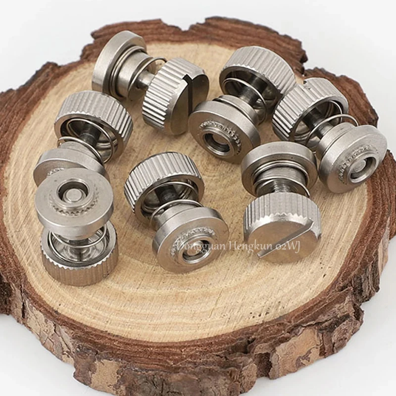 Captive Screw Spring Pressure Riveting Screw 304 Stainless Steel/Nickel Plated M2.5-M5 PF31 PF32 Panel Cabinet Hand Knob Screw