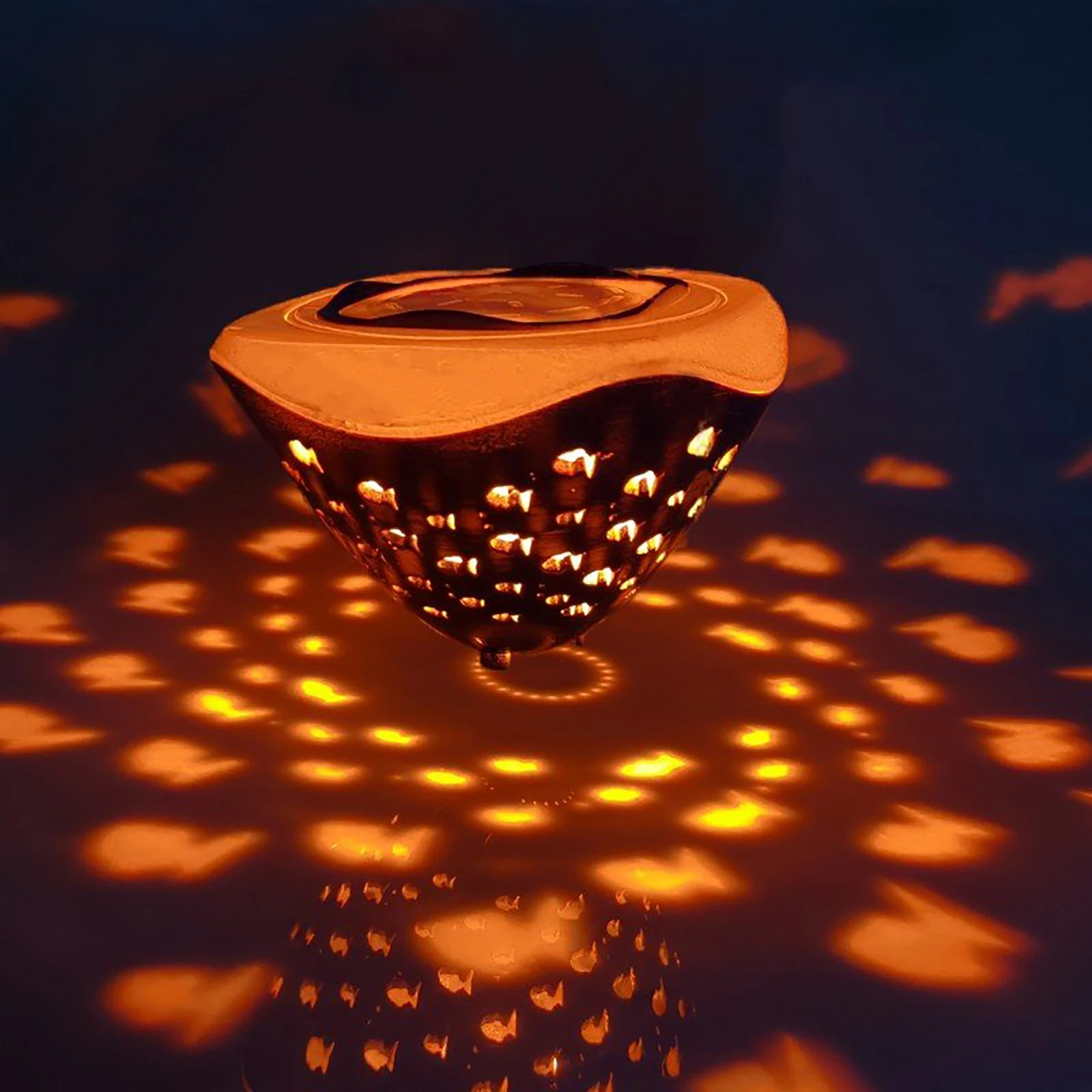 أضواء حمام السباحة العائمة 4 اللون LED حمام سباحة نافورة العارض مصباح حوض الاستحمام الساخن بركة حديقة الديكور تحت الماء ديسكو ضوء #6