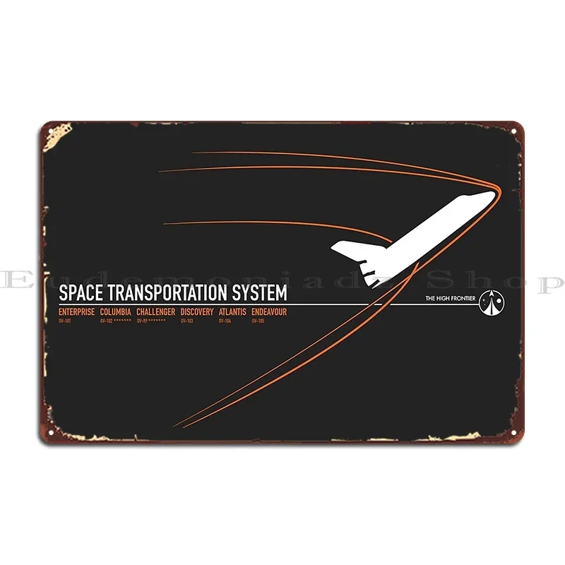 Space Shuttle Metal Signs Customize Wall Cave Cave Wall Decor Create Tin Sign Poster