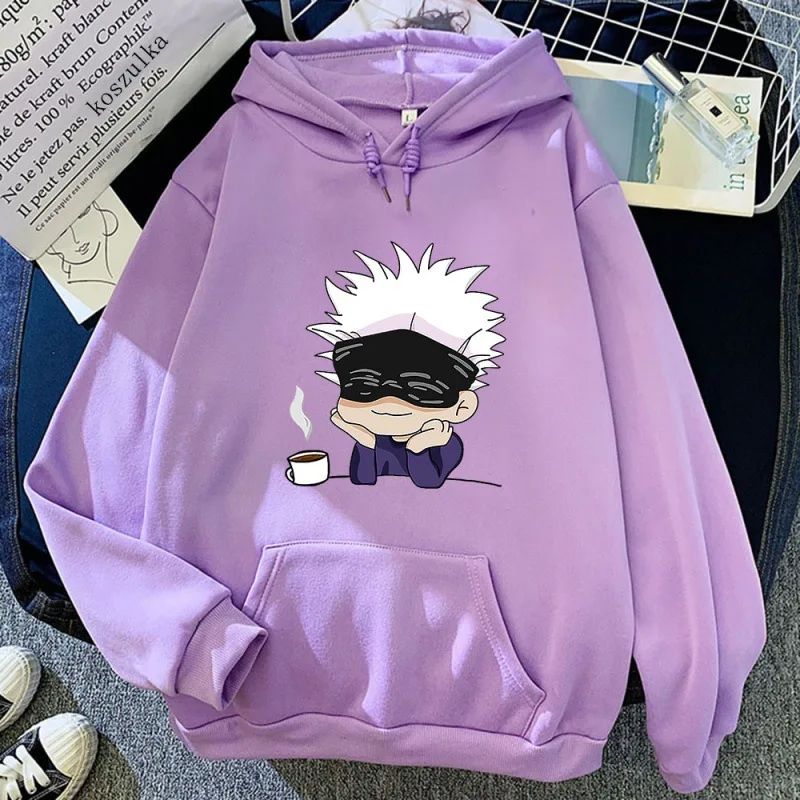 อะนิเมะ Jujutsu Kaisen ภาพตัวละครแฟชั่นผู้หญิงเสื้อผ้า Street วัฒนธรรม Leisure Life แนวโน้มพิมพ์ Hoodie