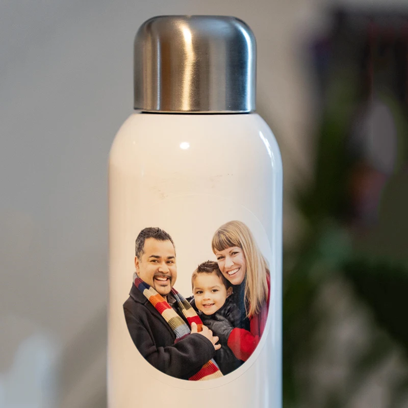 20/50 قطعة ملصق صور مخصص 5 سنتيمتر ملصق شخصي مستدير زجاجة ماء ملصق الكمبيوتر المحمول ملصق سيارة ملصق مائي صورتك الخاصة