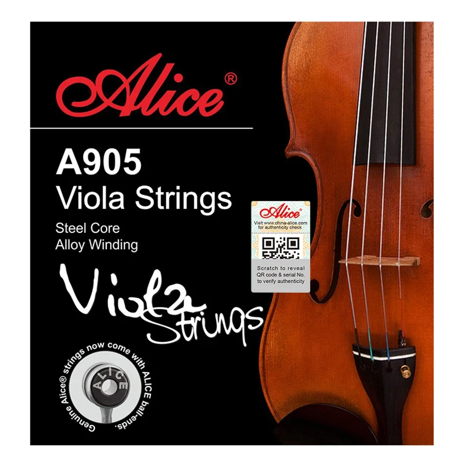 Alice A905 Viola Saiten Set Ni-Fe Wicklung Stahl Core 1st-4th Vollen Satz