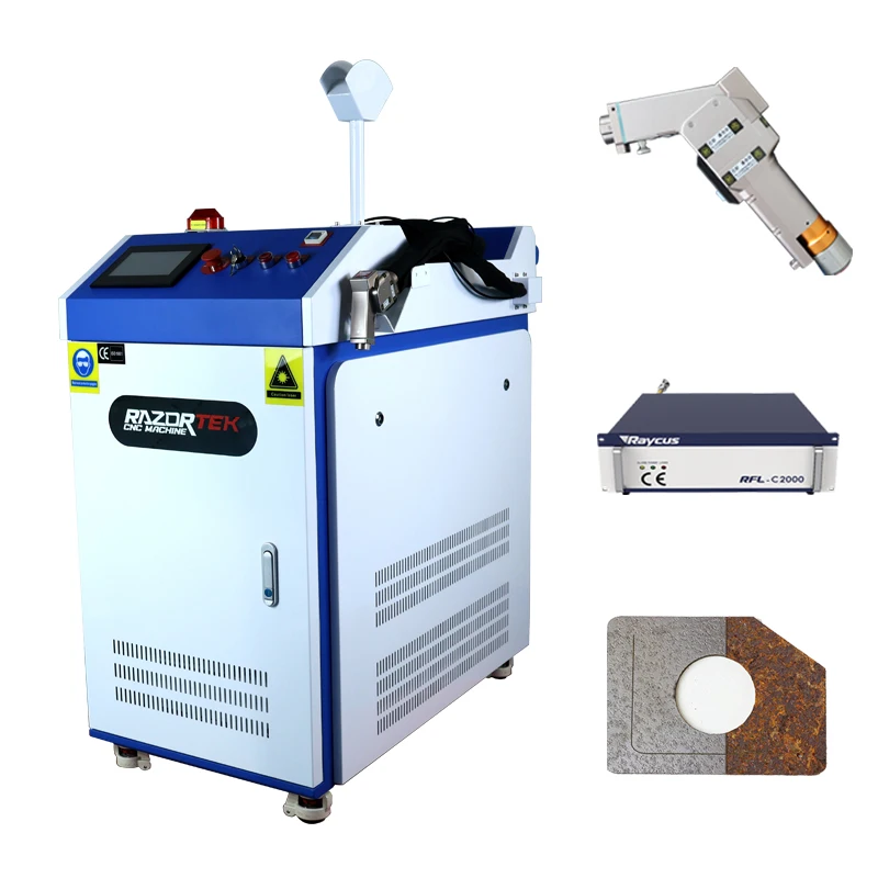 

1500 2000 3000 watt Raycus metal surface precision cleaning technology fiber laser cleaner device for iron