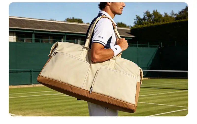 Bolsa para raquete de tênis, 6 pacotes, grande capacidade, separação seca e molhada, mochila com bolsa para sapatos, para homens e mulheres, bolsa para raquete de tênis