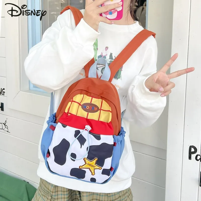 Disney Toy Story 2026 New Men's Backpack Cartoon Large Capacity Women's Commuter Backpack Casual Versatile Student Backpack