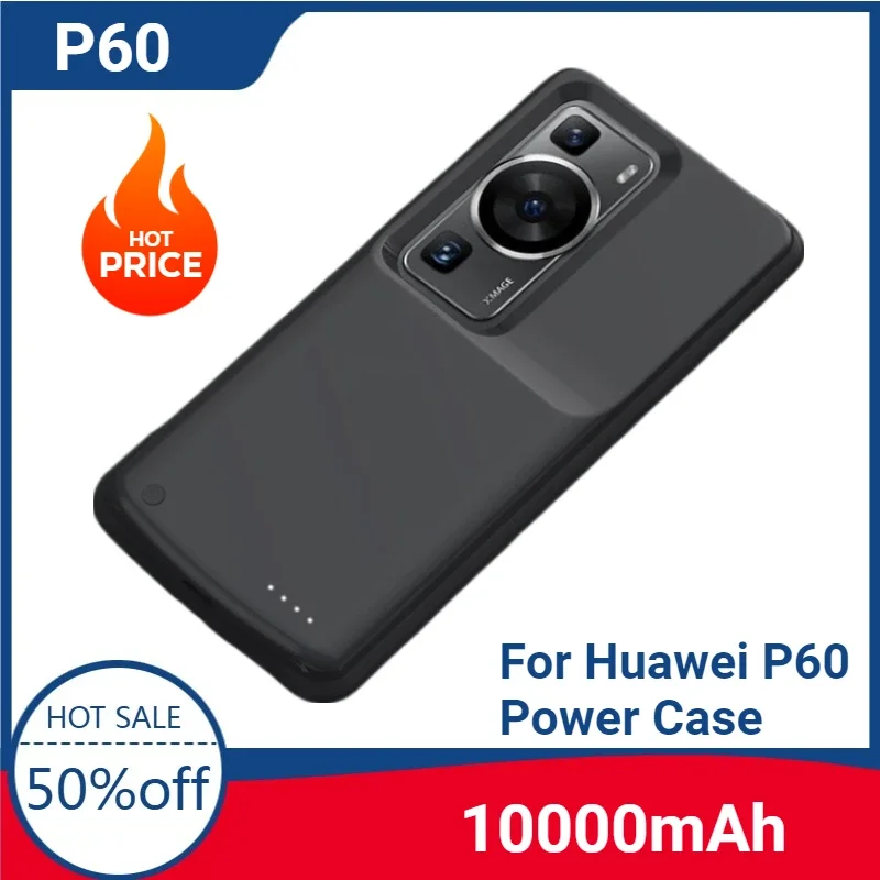 

10000mAh Powerbank Cover for Huawei P60 Pro External Battery Cases Portable Charger Power Bank Cover for Huawei P60 Power Case