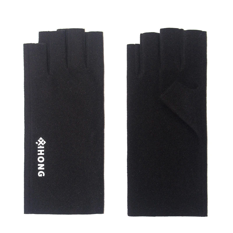 Guantes antiuv para uñas, protección de Gel UV, herramientas de manicura sin dedos, lámpara LED, secador de uñas, manos con radiación, 1 par