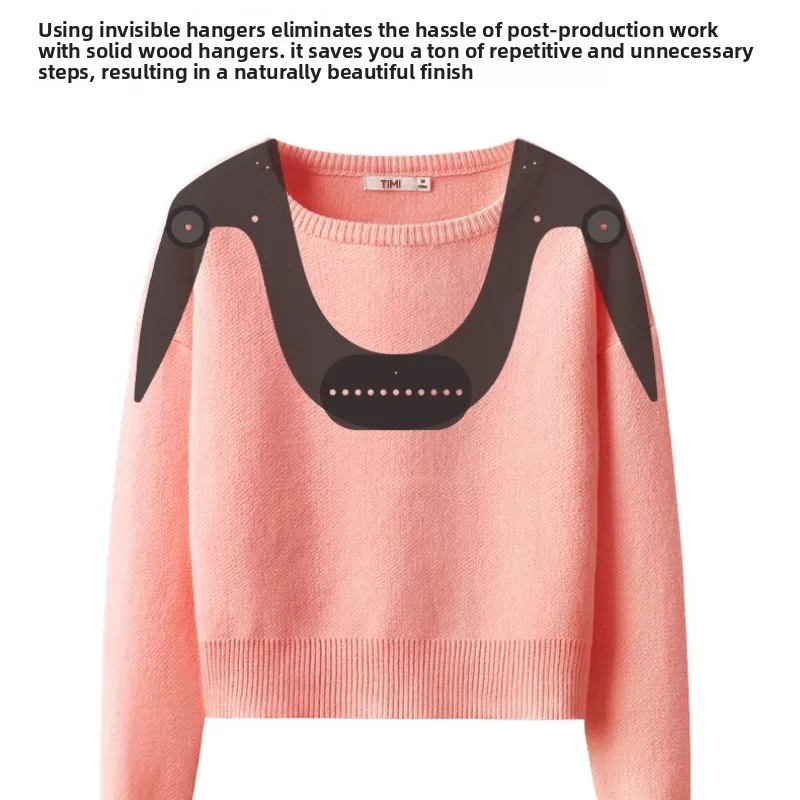 Adjustable Transparent Hanger for Women's Clothing Invisible Support Multi-Purpose Garment Display Stand Flexible Shooting Prop