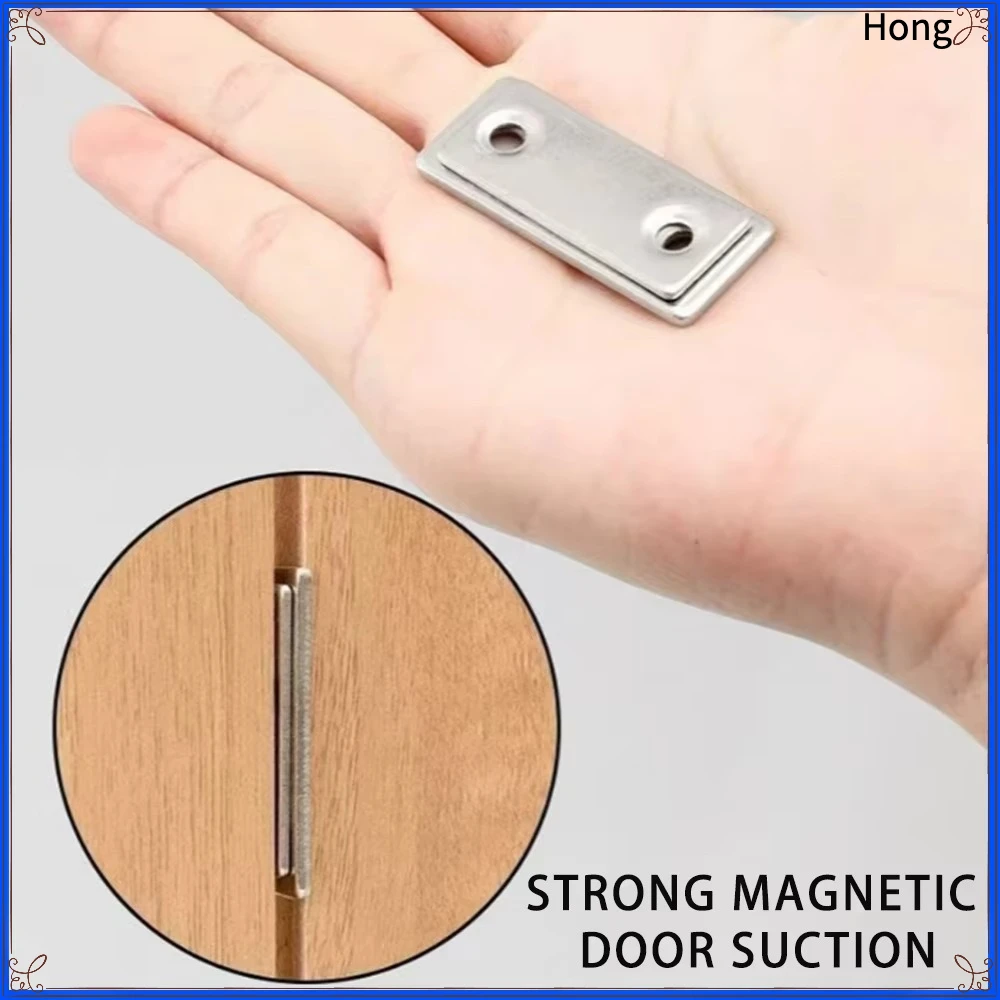 Strong Magnetic Cabinet Catches Ultra-Thin Door Magnets Stops Invisible Adhesive Drawer Magnet Catch for Kitchen Closet Closer