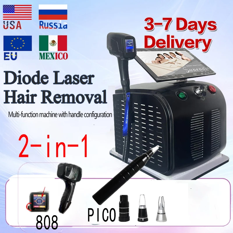 Diode Laser Hair Removal Professional Machine CE   Salon Spa Equipment 1600W3 wavelength price permanent laser hair removal