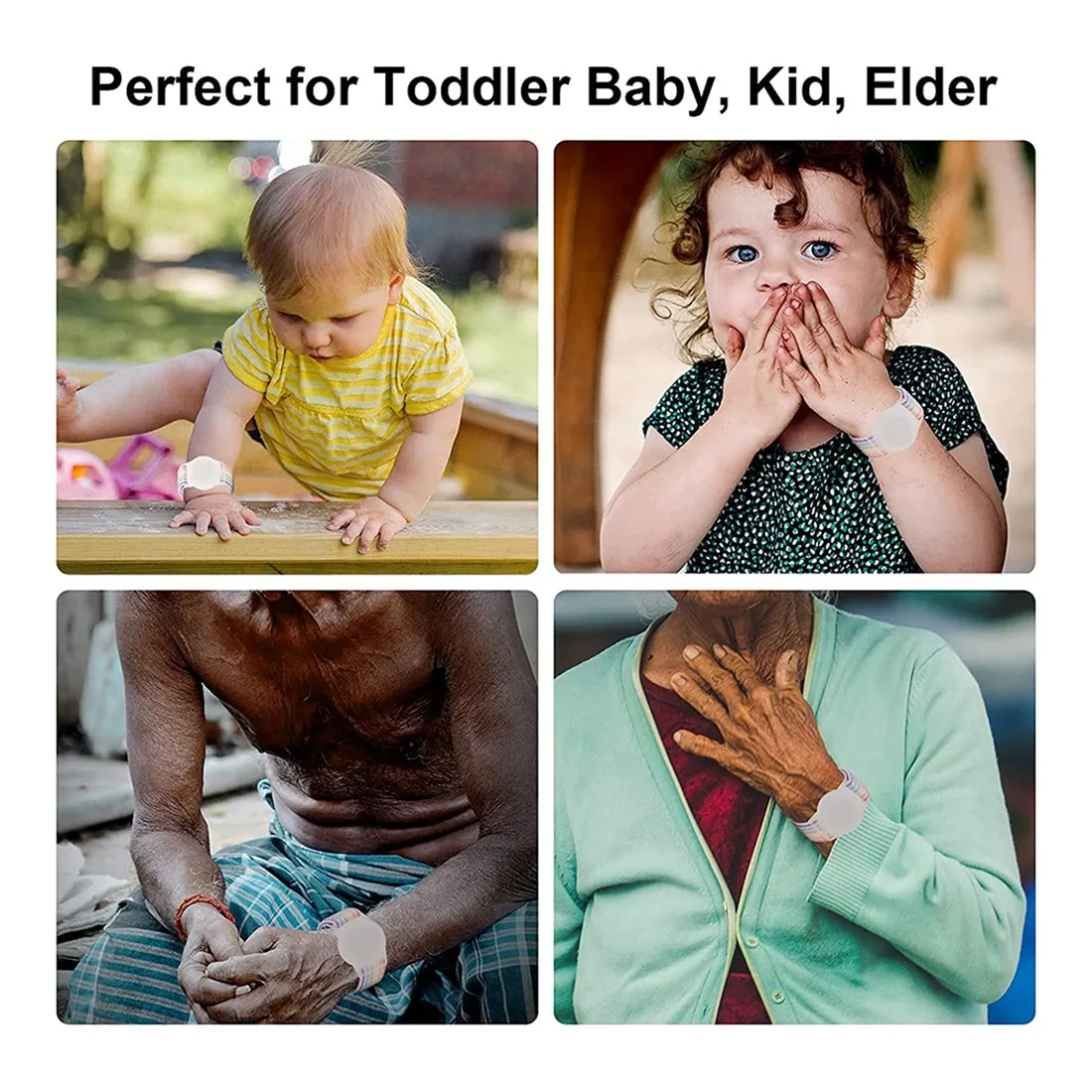 T27C Kid Wristband Compatible with Apple AirTag, Protective Case for Air Tag GPS Tracker Holder with Nylon Bracelet A