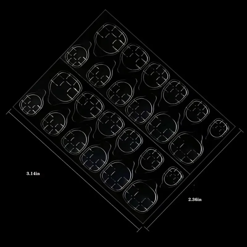 لاصق جل الأظافر مزدوج الوجهين شفاف فن الأظافر المزيفة شريط لاصق ملصق دي قابل لإعادة الاستخدام إكسسوارات الأظافر - 2