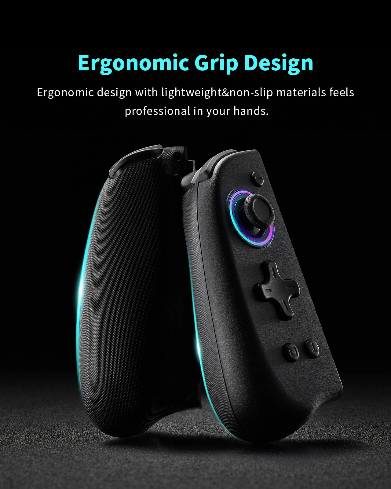 Imagem -06 - Doyoky-rgb Joycon Romote Controlador Gamepad Design Ergonômico Antiderrapante Vibração Dupla Nintendo Switch Oled Lite