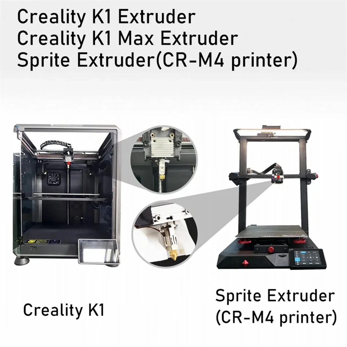 HCB-OT Hotend Updated KIT K1 HOTEND for Sprite Extruder Creality K1 3D Printer Creality K1 Max CR-M4 Printer(A)