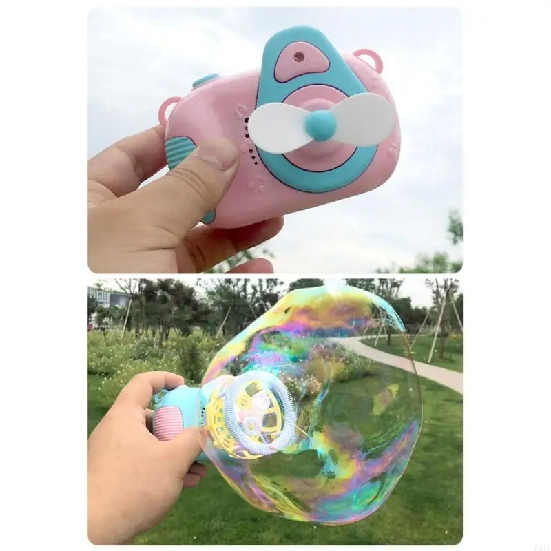 Kids Musical Bubble Machine giocattolo con colorato design del fan raffreddamento leggero per feste compleanno Famiglia