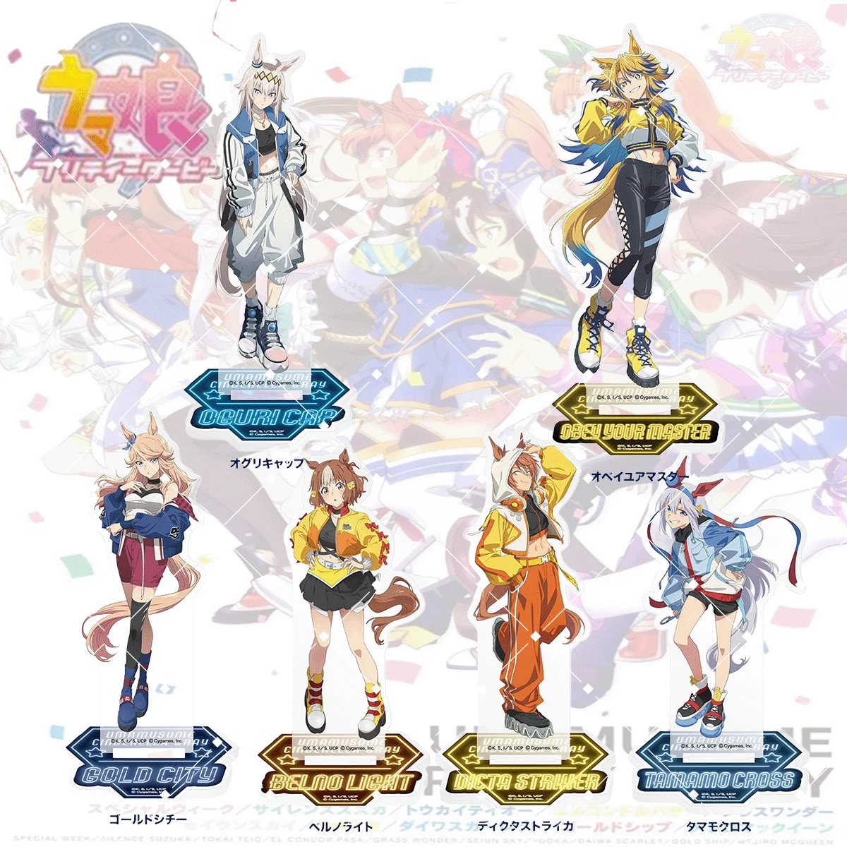 Anime Uma Musume Pretty Derby Acrylic Stand, 15cm Tamamo Cross Figure, Decor for Desk Room Car, Valentine's Day Gift