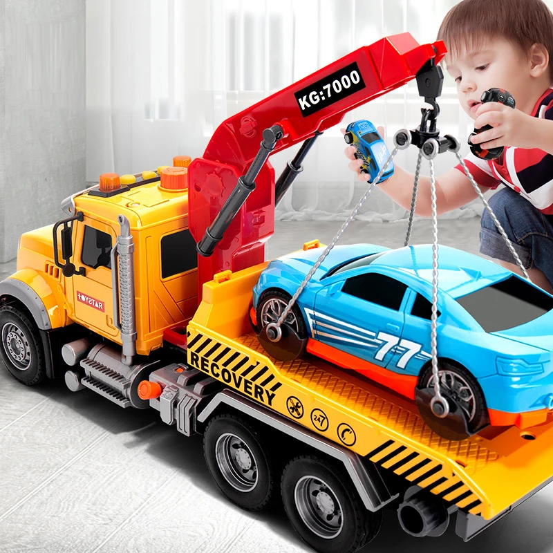 Simulation Multi-functional Engineering Vehicle For Kids Children Toys Rescue Vehicle Fire Ladder Truck Fire Engine Mixer Truck