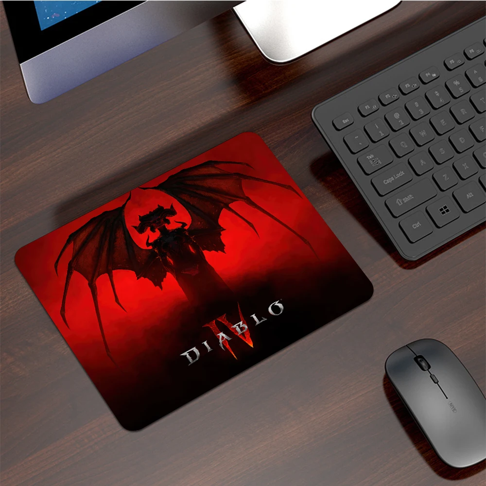 GAME Diablo 4 Small Mouse Pad Thickened Mouse Pad Desk Pad Desktop Computer Keyboard Wireless Mouse Boy Girl Gift for CS DOTA