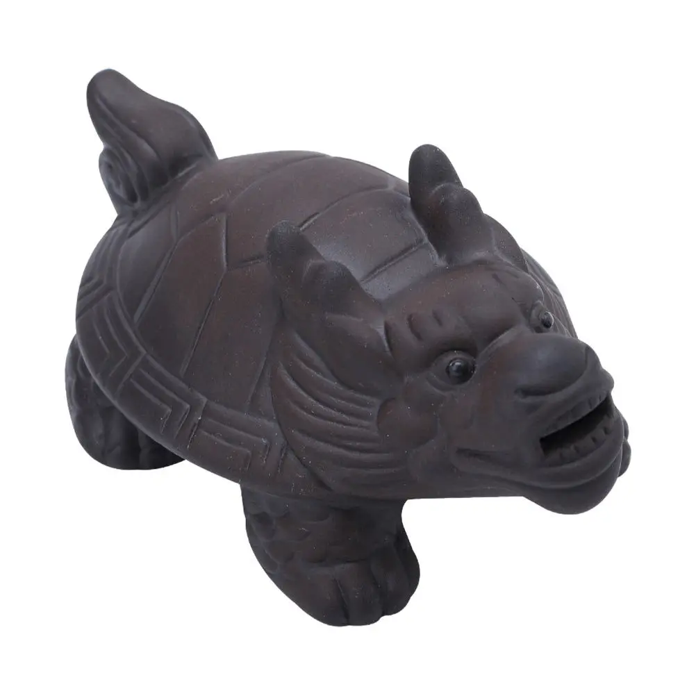 

1Pcs Purple Clay Dragon Turtle Tea Pet Decor Realistic Classic Home Office Tearoom Ceramic Decoration Tea Pet Adorn