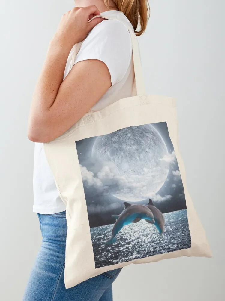

Tie Dye Dolphin Tote Bag shopping bag logo reusable shopping bag supermarket folding cute pouch
