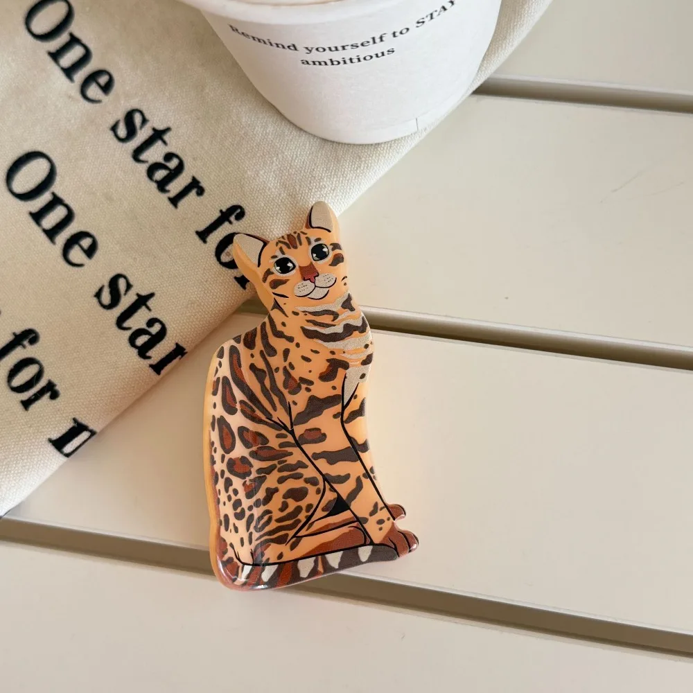 

Personalized Acetic Acid Animal Acetate Hair Claw Pet Hairpin Cat Hair Clip Korean Style Headdress Dog Shark Clip Daily