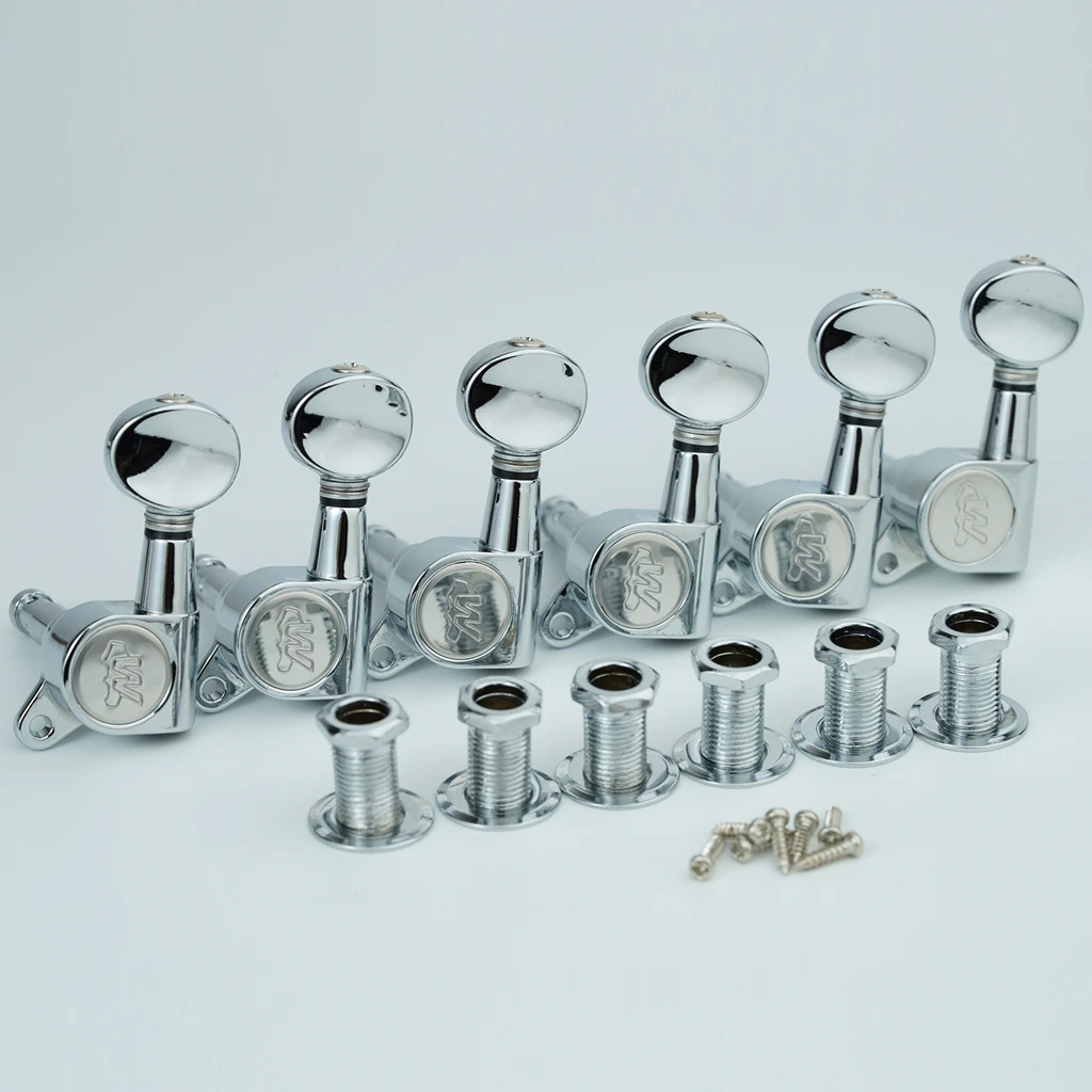 NEW Wilkinson CR WJN05 Electric Guitar Machine Heads Tuners 1:19 Mini Oval Tuner for ST TL Silver Tuning Pegs Tuning Pins