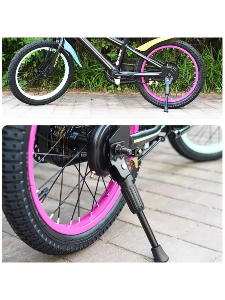 AliExpress Kids Bike Kickstand Heavy Duty Parking Stand Foot Brace Support for Children Bicycle Side Mount 12 14 16 18 20 Inch Wheels