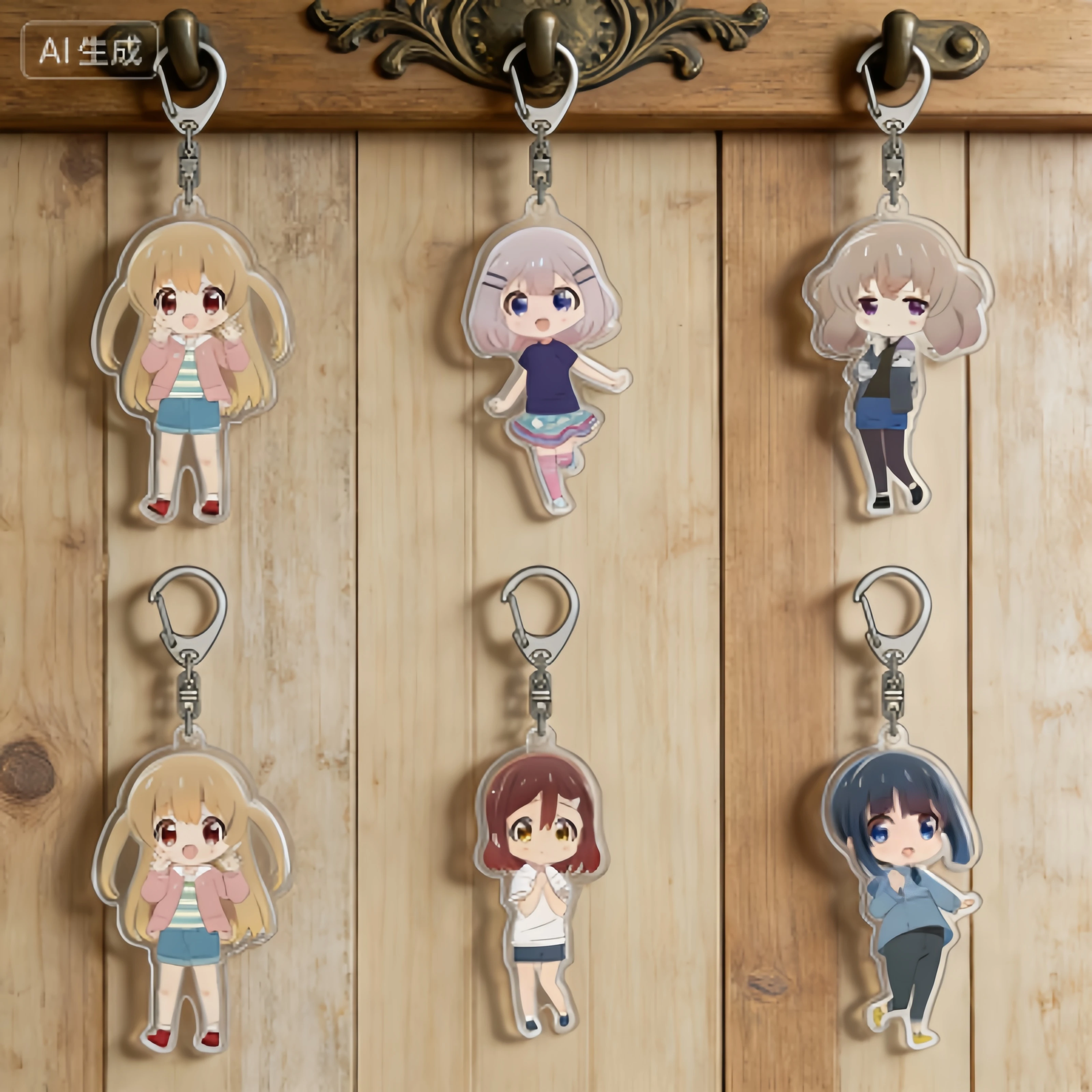 Подарки-для-фанатов-аниме-yuru-camp-△-Брелоки-подвески-из-акрила-hd-с-персонажами-Шима-Рин-и-Надесико-Кагамихара-6-см-коллекционная-серия-украшений