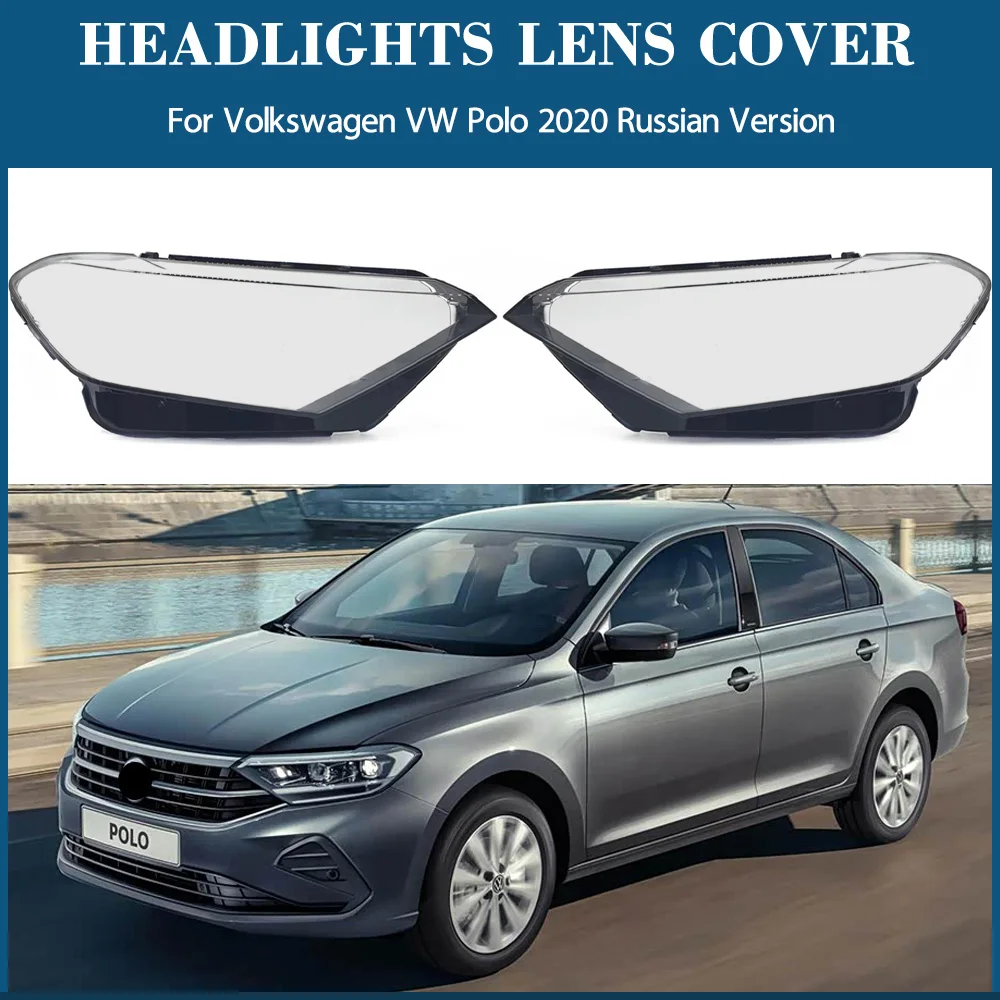 

For Volkswagen VW Polo 2020 Russian Version Headlight Cover Shade Headlamp Shell Transparent Lampshade Case Lens Plexiglass