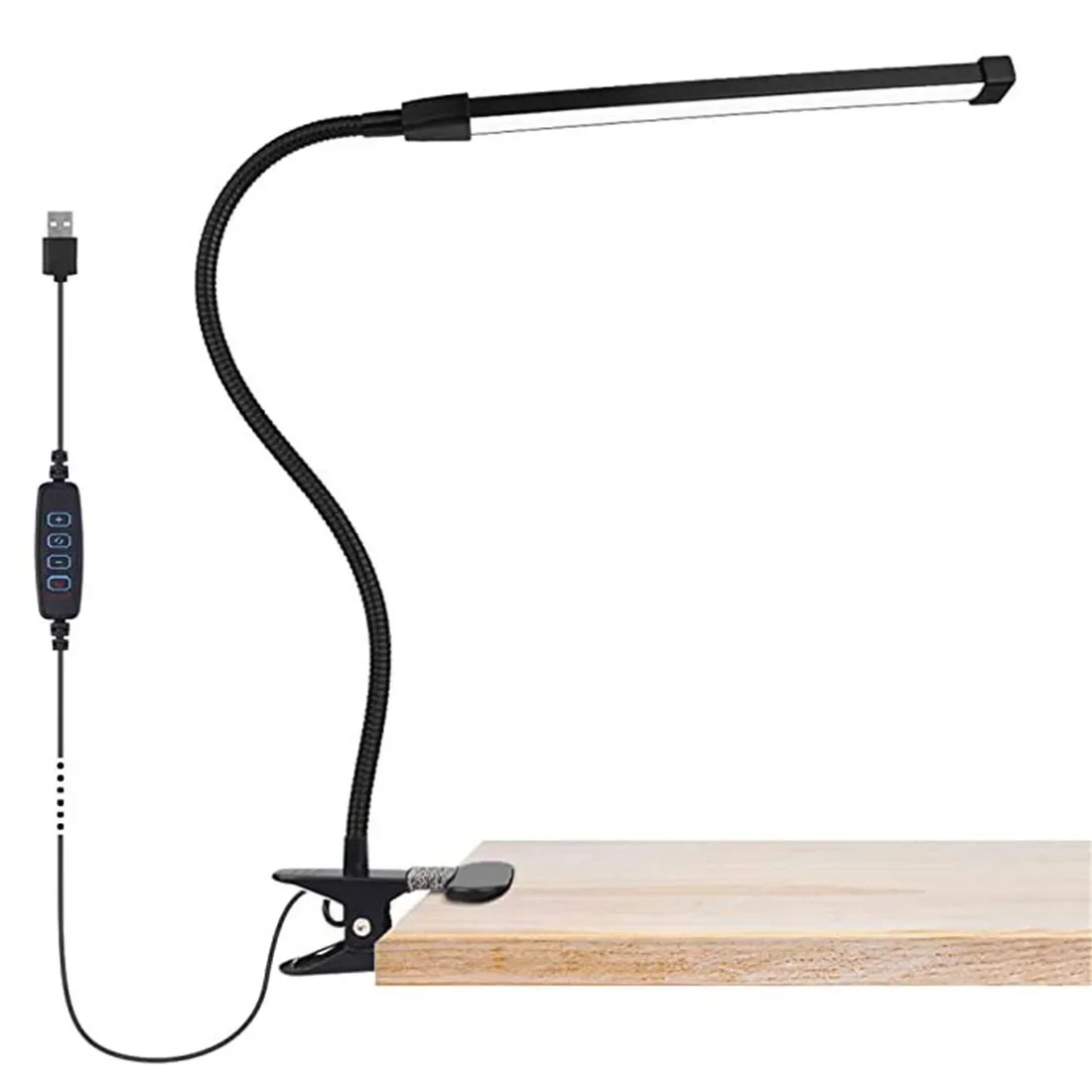 

LED Desk Lamp Clip on Light Book Reading Lights with 3 color modes and 10 Level Dimming for Bed Headboard,Table,Task Lighting