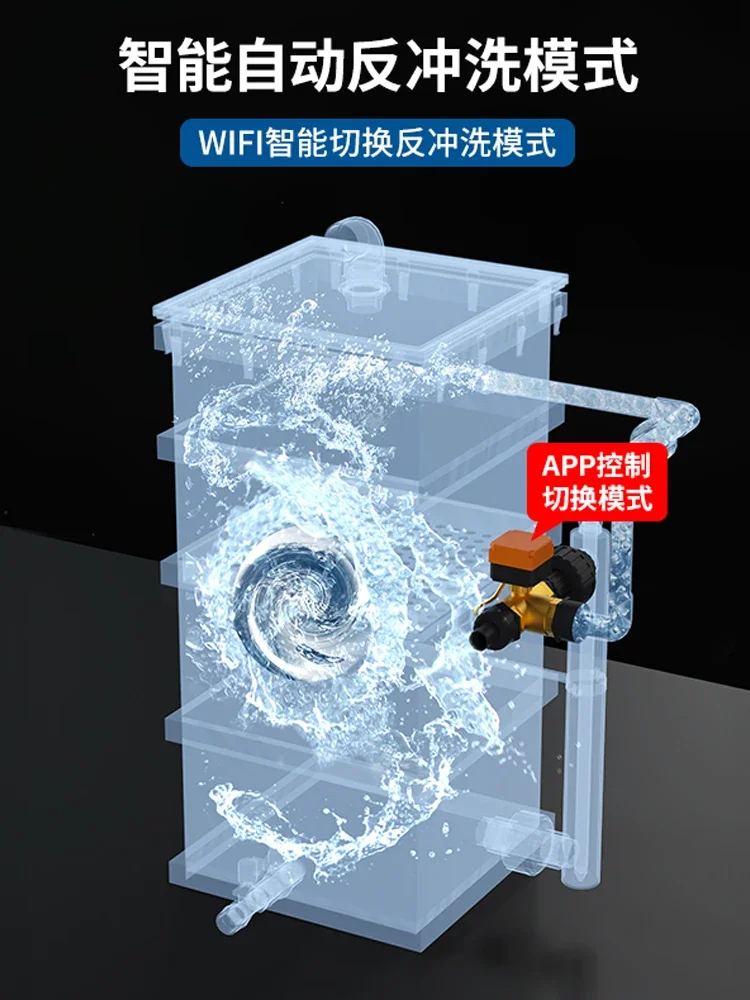 Fish pond filter fish water circulation intelligent automatic backwashing