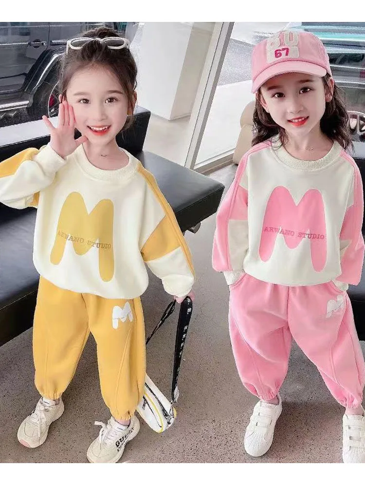 

Girls' Set Spring Autumn Baby Girl Clothes Children's Clothing Children's Top And Bottom Clothes Set Children Clothes