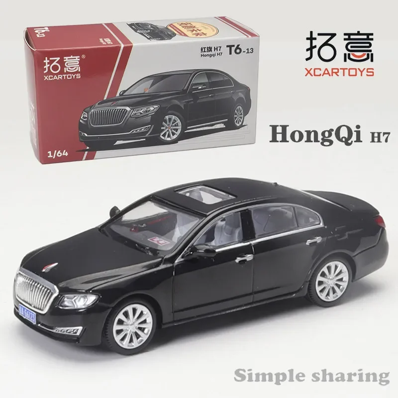 

XCarToys 1/64 Hongqi H7 гарнизон, имитация миниатюрной модели автомобиля, коллекция украшений