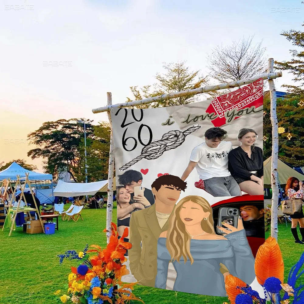 خطأي Culpa Mia 2023 فيلم مطبوع كبير العلم الفن الخيال العلمي غرفة ديكور المنزل ديكور راية