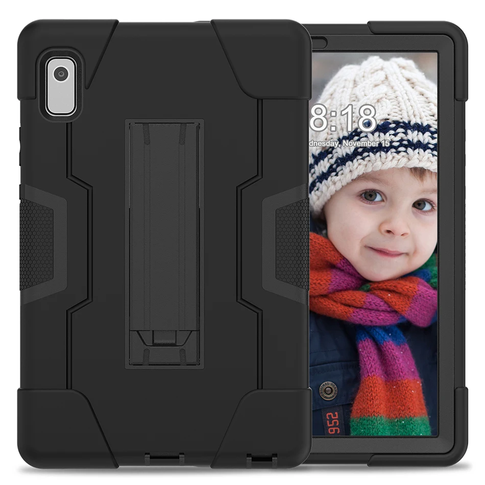 

Full Body Protective Silicone Case with Kickstand for Lenovo Tab M9 Kids Shockproof Cover TB-310FU