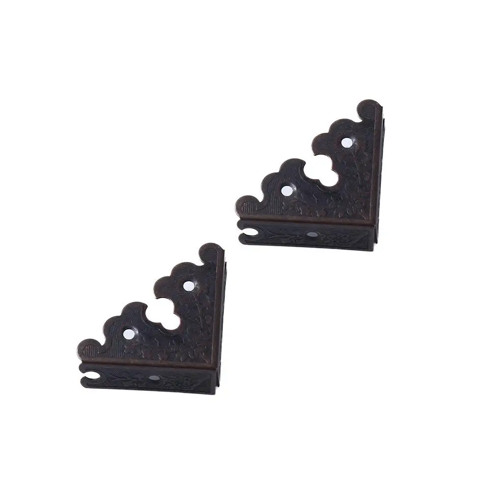 Carved Edge Cover Corner Guard with Nails NlN Case Corner  Protectors Decorative Protectors Corner Brackets Furniture Hardware