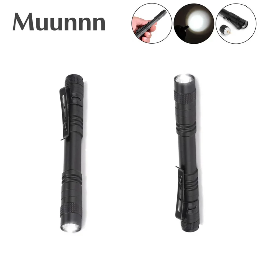 Muunnn Mini LED 1000 lumens Flashlight Pocket Ultra Bright High Lumens Handheld Pen Light linterna led Torch for Camping Outdoor